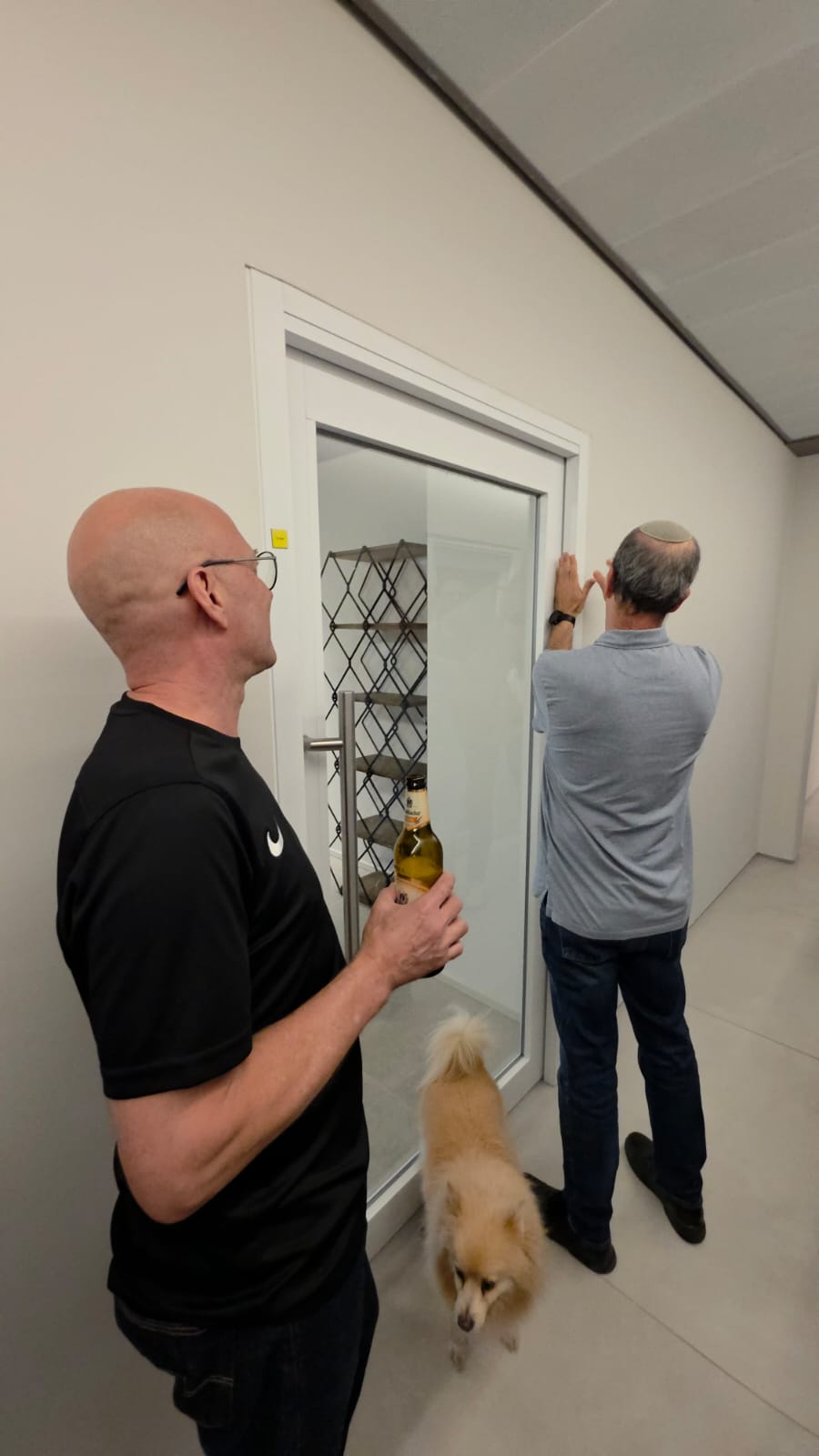 Lighting the Menorah